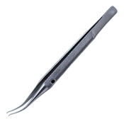 Girard Corneoscleral Forceps, Colibri Style, Round And Knurled Handle With Polished Finish, For Left-Handed Use, 6mm Tying Platform, 1 X 2 (0.12mm) Teeth, And Overall Length Of 4 1/4" (107mm)  